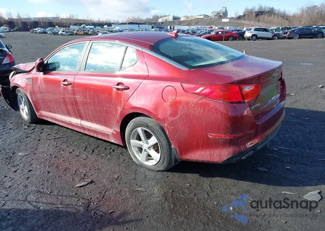 2015 Kia Optima Lx из США, поврежденный, VIN 5XXGM4A73FG377760